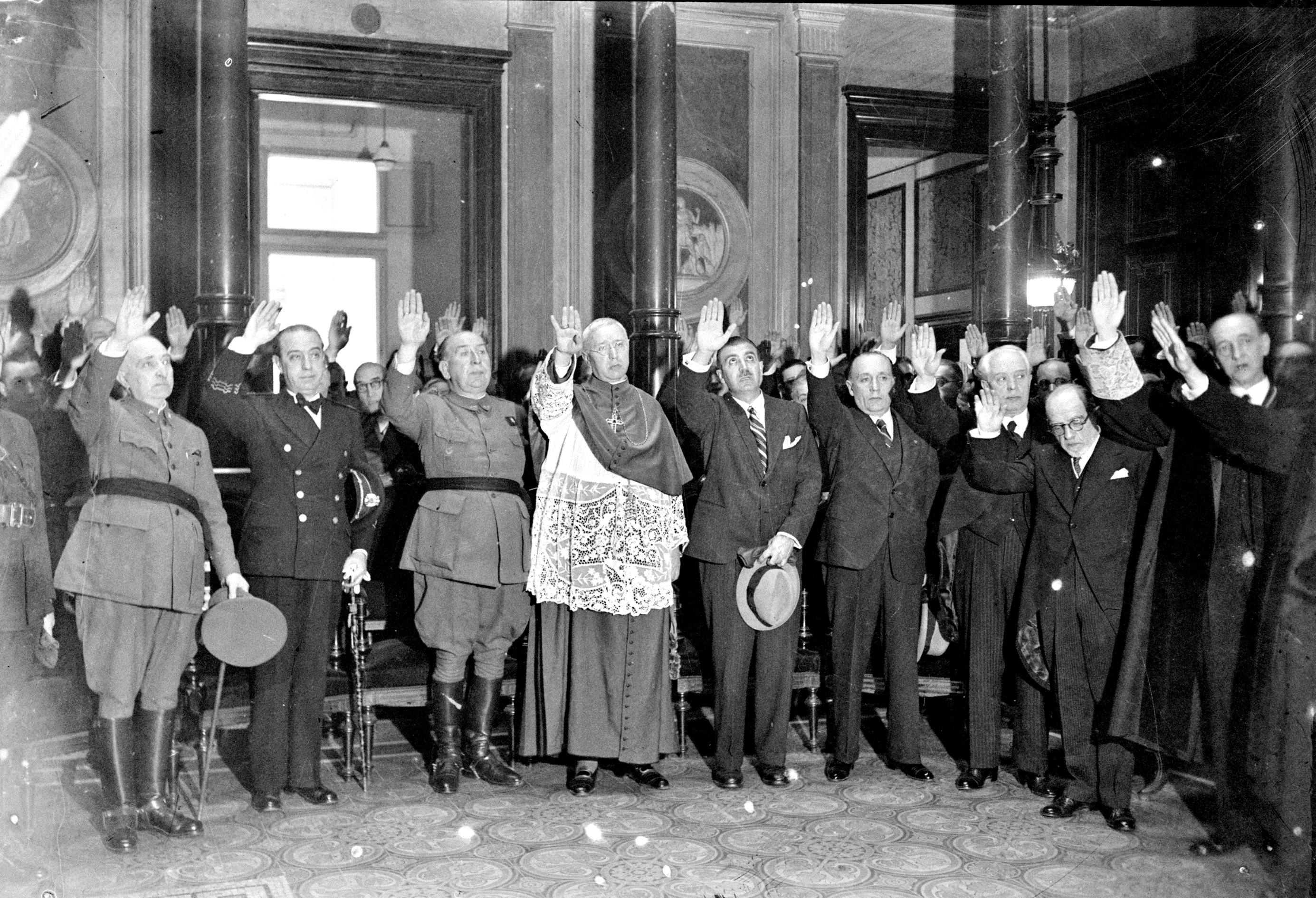 Saludo de la judicatura de Barcelona, 1940