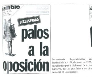Portada Cambio 16 - Palos a la oposicion
