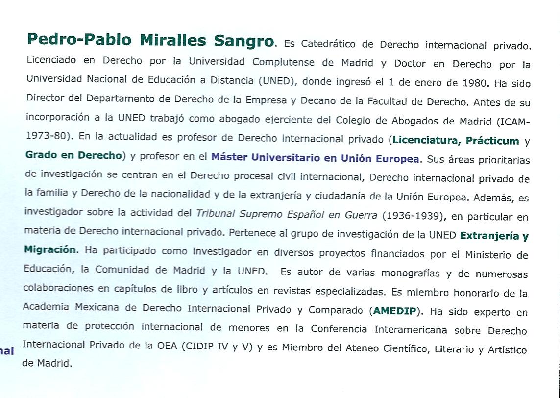 Perfil biográfico de Pedro-Pablo Miralles